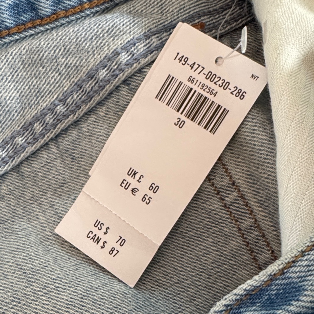 Abercrombie & Fitch Light Blue Jean Shorts shortie Denim - Picture 7 of 8